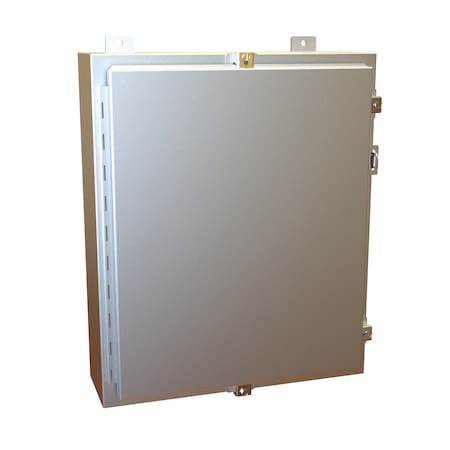 N4 Wallmount Enclosure With Panel, 24 X 20 X 6, Alum